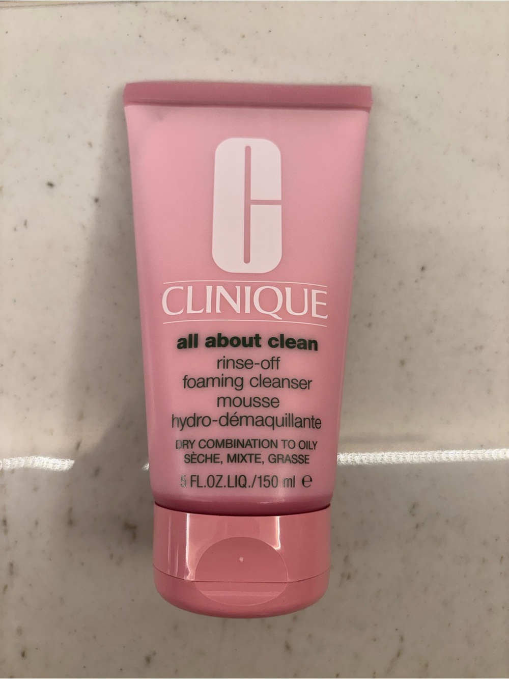 Clinique 5oz All About Clean Rinse Off Foaming Cleanser All Skin Types Full Size